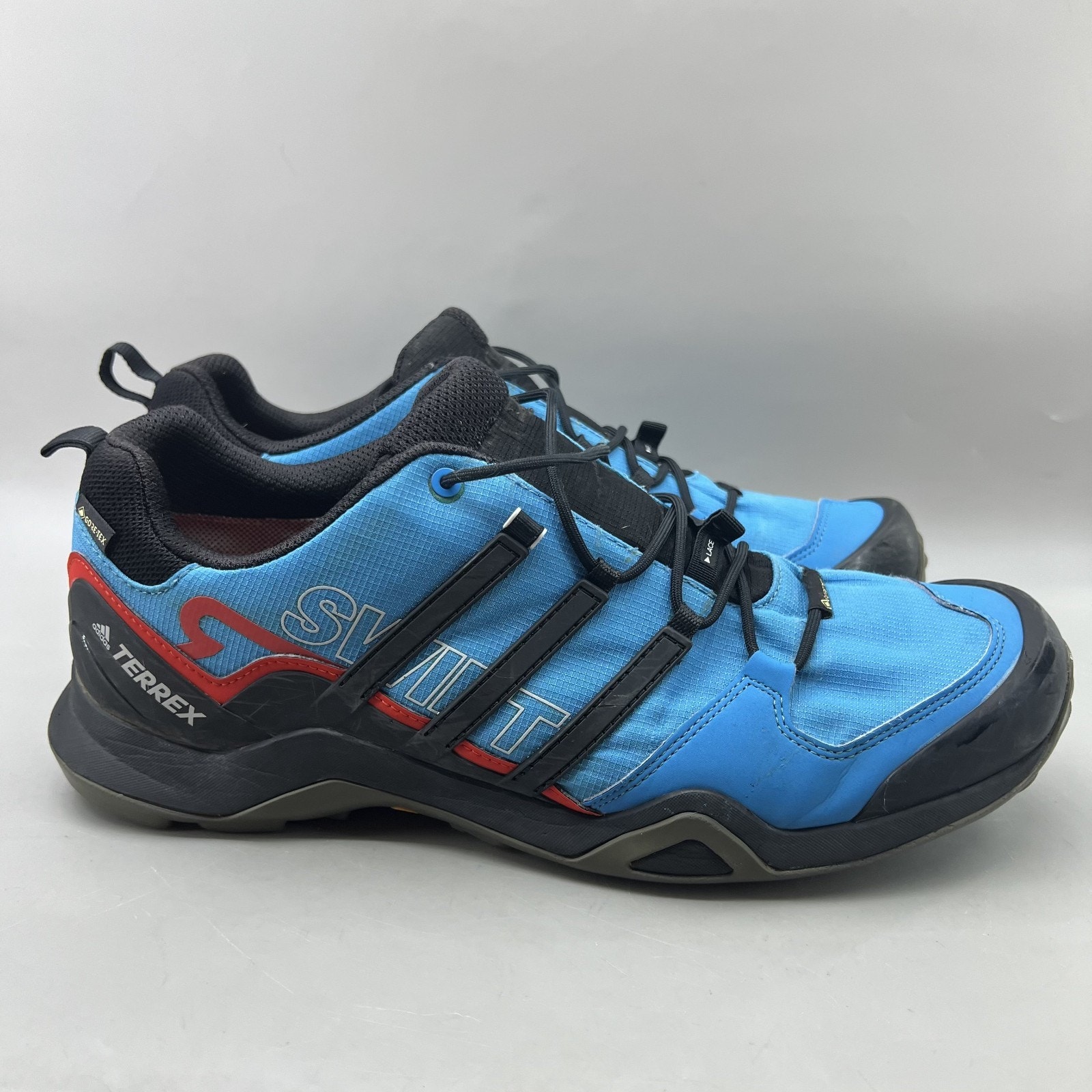Adidas Terrex Swift R2 Gore-Tex Hiking Shoes Men Size 13 Blue Low Top Sneakers